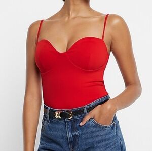 Red Bustier Top
